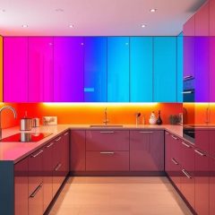 Szkło lacobel do kuchni: nowoczesność, trwałość i kolory