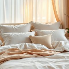 Tekstylia do sypialni: jak łączyć kolory i faktury dla harmonii i relaksu