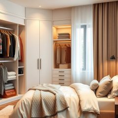 Sypialnia z garderobą: jak zorganizować funkcjonalną i estetyczną przestrzeń do przechowywania