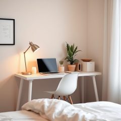 Sypialnia z biurkiem: jak zorganizować wygodne miejsce pracy bez zakłócania snu i relaksu
