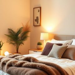 Przytulna sypialnia: jak stworzyć ciepły klimat przez światło, kolory i tekstylia