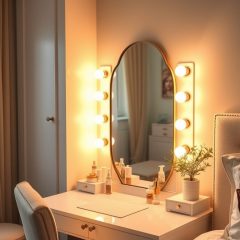 Sypialnia z toaletką: jak urządzić funkcjonalny i stylowy kącik pielęgnacyjny z odpowiednim światłem