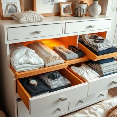 Organizacja komody w sypialni: praktyczne metody układania i utrzymania porządku w szufladach