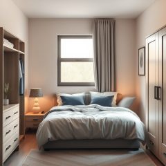 Mała sypialnia z szafą: jak zaplanować układ i przechowywanie, by zyskać przestrzeń i komfort