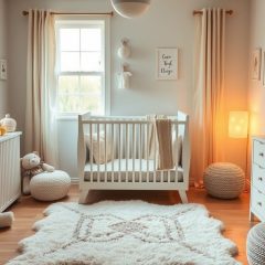 Sypialnia z łóżeczkiem niemowlaka: jak ustawić meble, by zapewnić bezpieczeństwo i komfort snu rodziców oraz dziecka