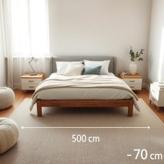 Ergonomia łóżka w sypialni: optymalne odległości dla komfortu i swobody ruchu